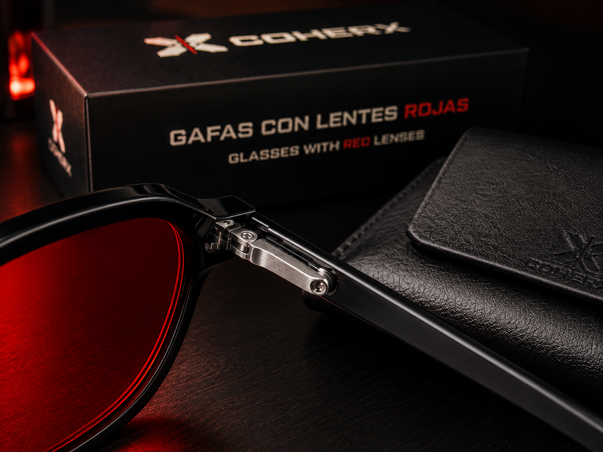 CoherX — Gafas de Lente Roja