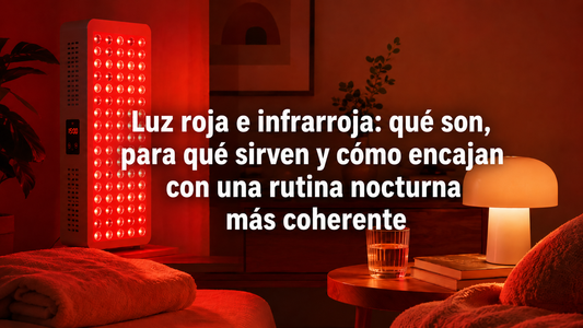 Luz roja e infrarroja: qué son, para qué sirven y cómo encajan con una rutina nocturna más coherente