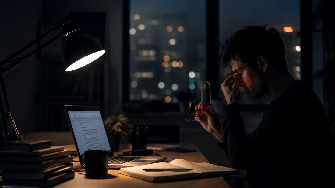 Productividad nocturna y concentración: cómo cuidar tu enfoque cuando sigues frente a pantallas al final del día